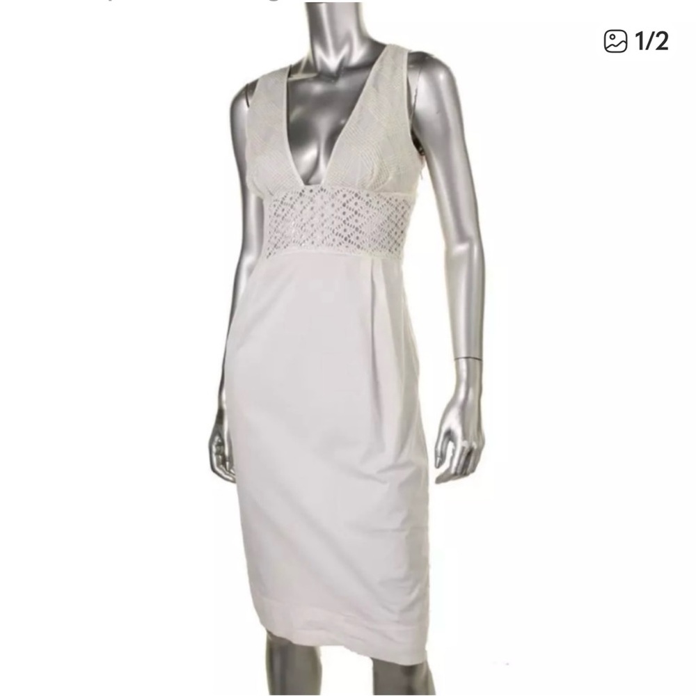 NEW Catherine Malandrino White Sleeveless Dress